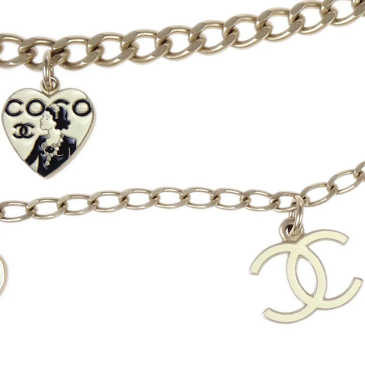 Chanel Gold Icon Chain Belt Heart CC 06P Small Good