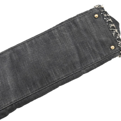 Chanel 2005-2006 Navy Denim Night Flight Tote Handbag