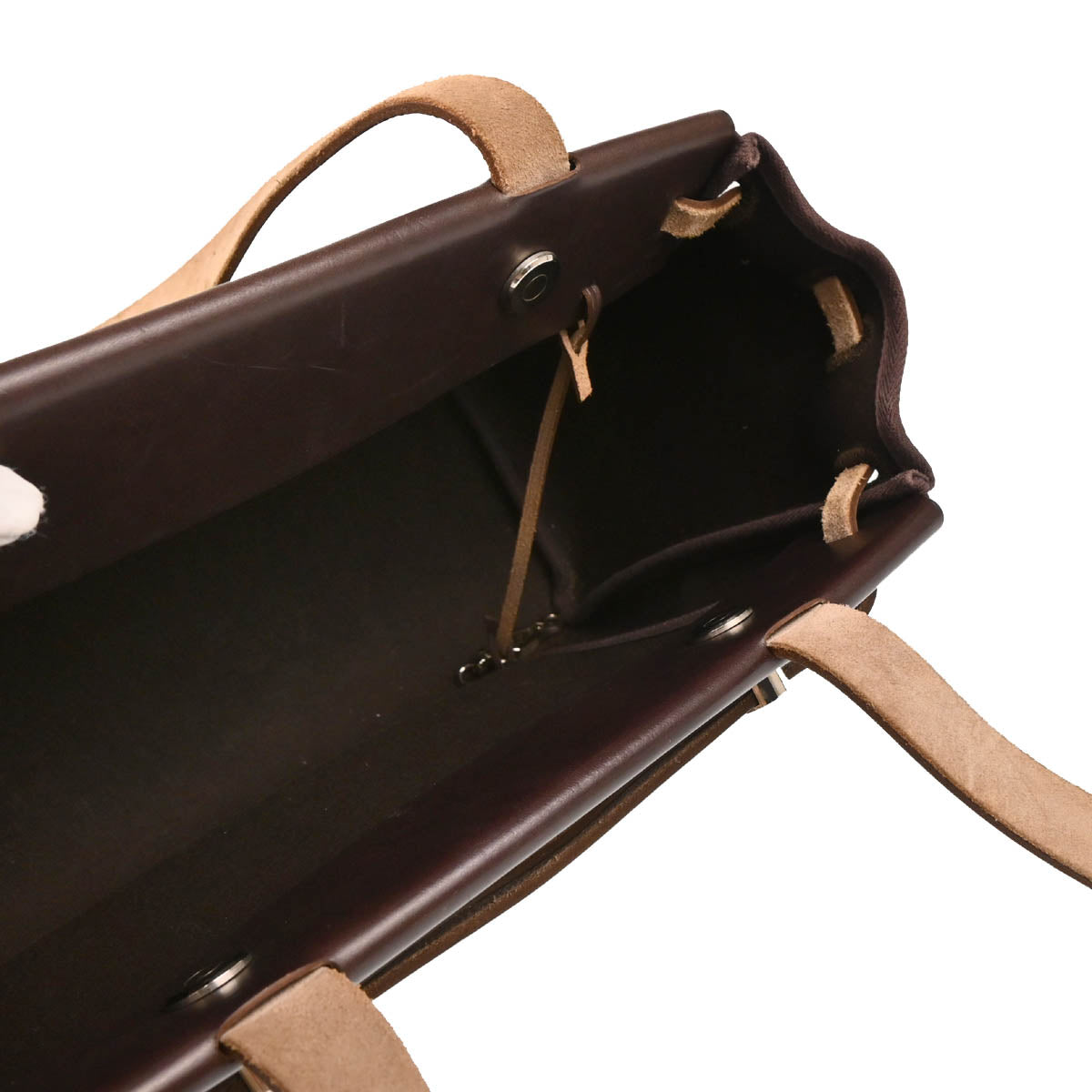 Hermes 2005 Brown Toile Officier Herbag Cabas PM 2 in 1 Tote Bag