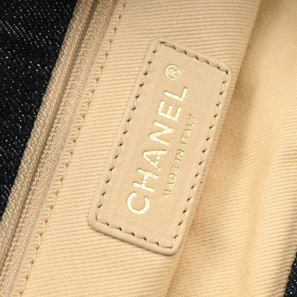 Chanel Navy Denim Night Flight Tote Bag