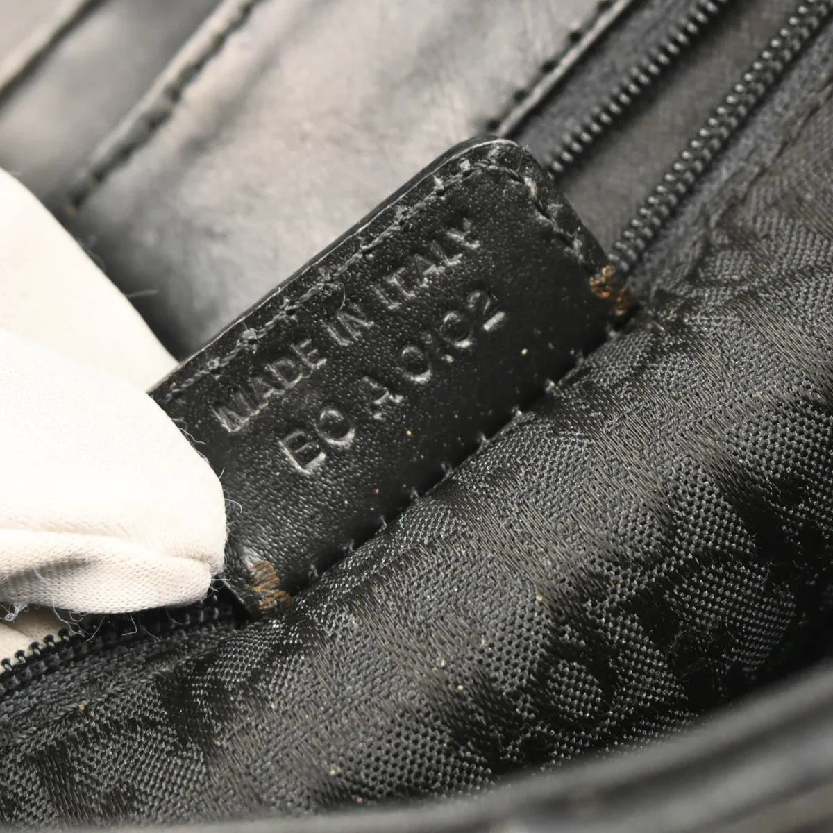 Christian Dior 2012 Black Leather Handbag