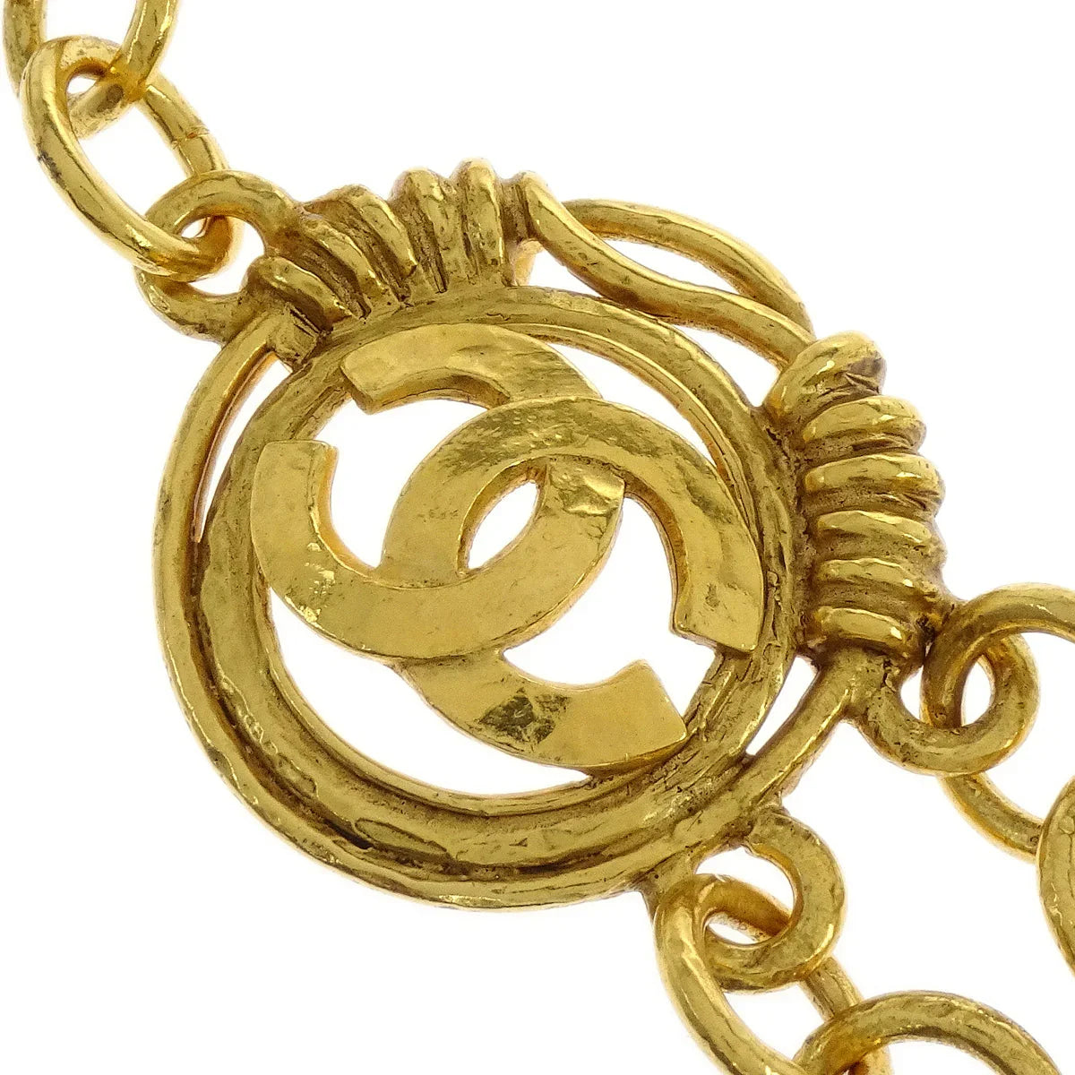 Chanel Chain Belt Medallion Gold 94P Small Good