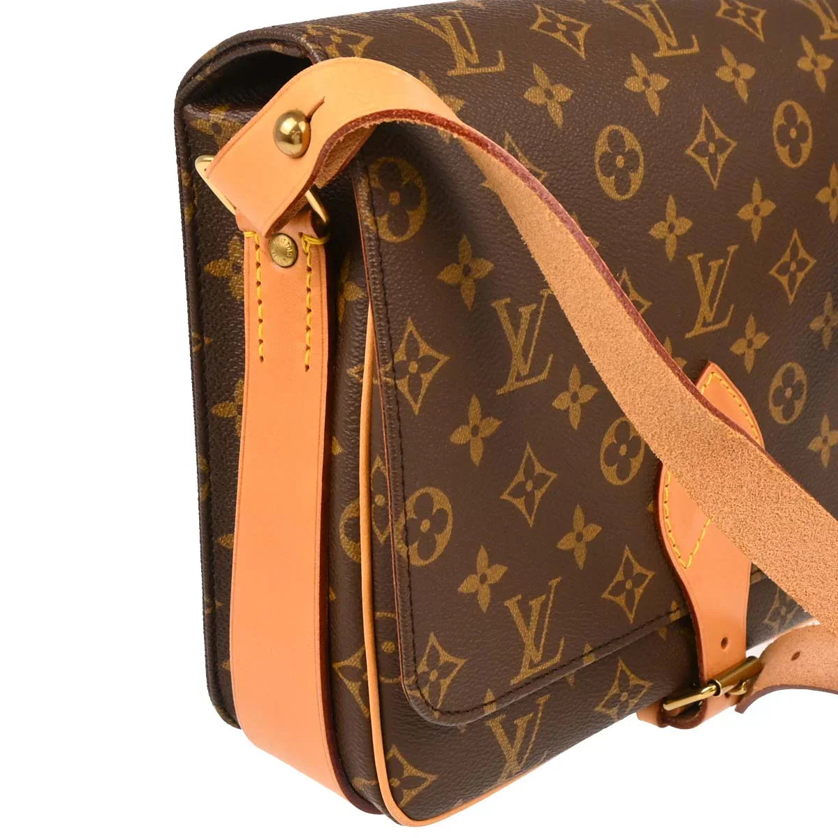 Louis Vuitton 1992 Monogram Cartouchiere GM Shoulder Bag M51252