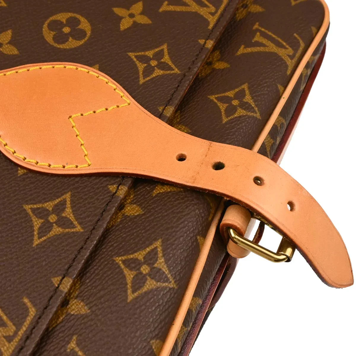 Louis Vuitton 1992 Monogram Cartouchiere GM Shoulder Bag M51252