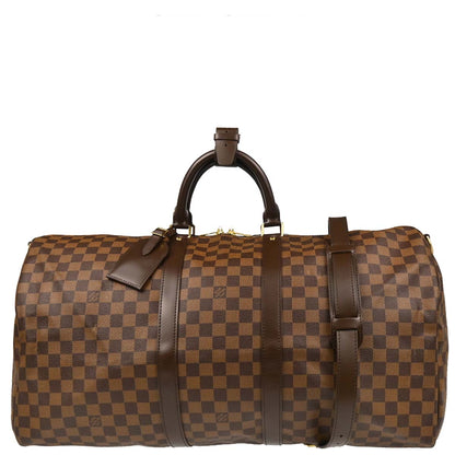 Louis Vuitton Damier Keepall Bandouliere 55 Duffle Bag N41414