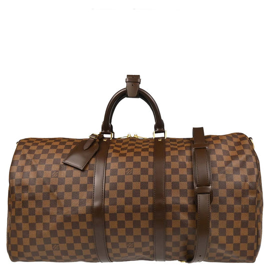 Louis Vuitton Damier Keepall Bandouliere 55 Duffle Bag N41414