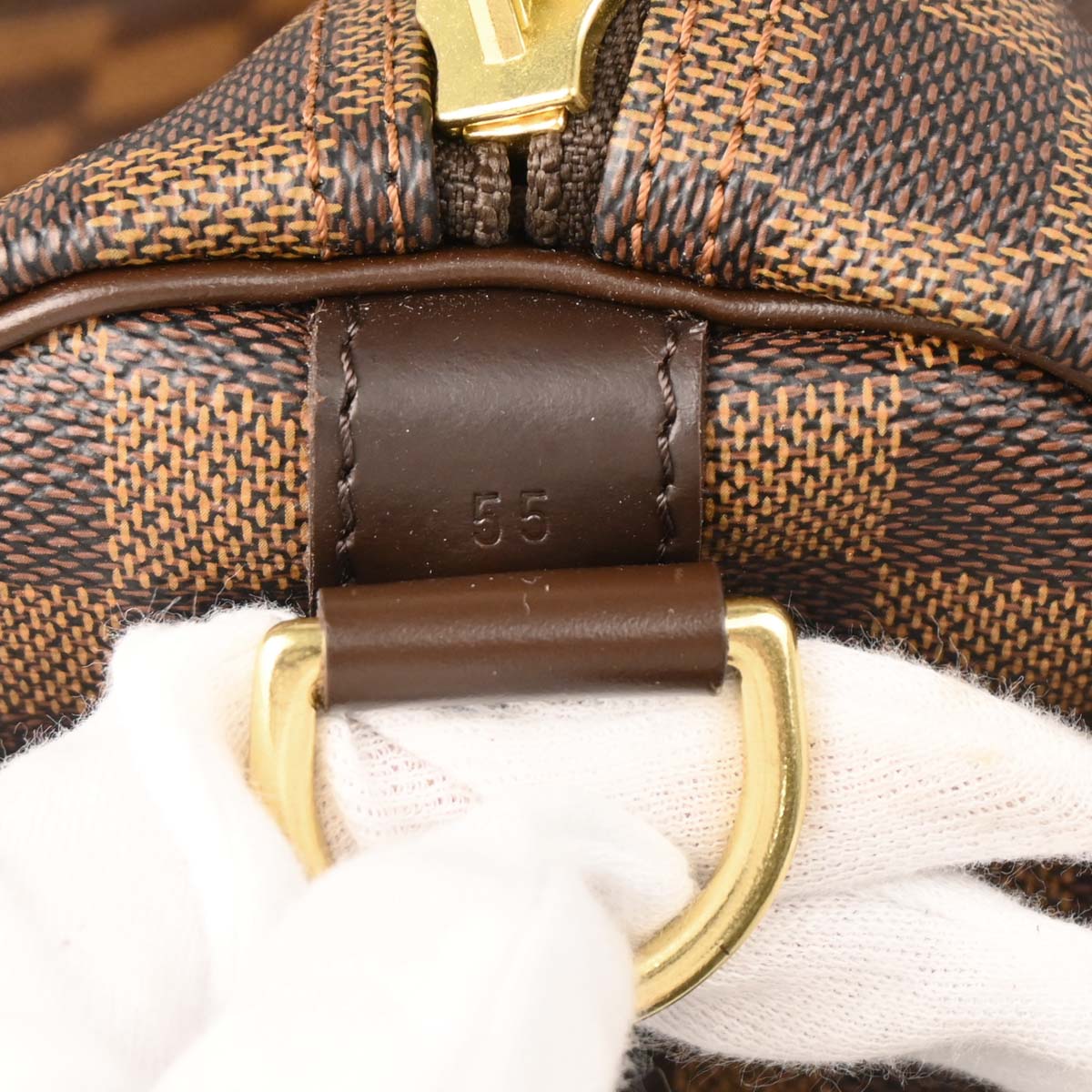 Louis Vuitton Damier Keepall Bandouliere 55 Duffle Bag N41414
