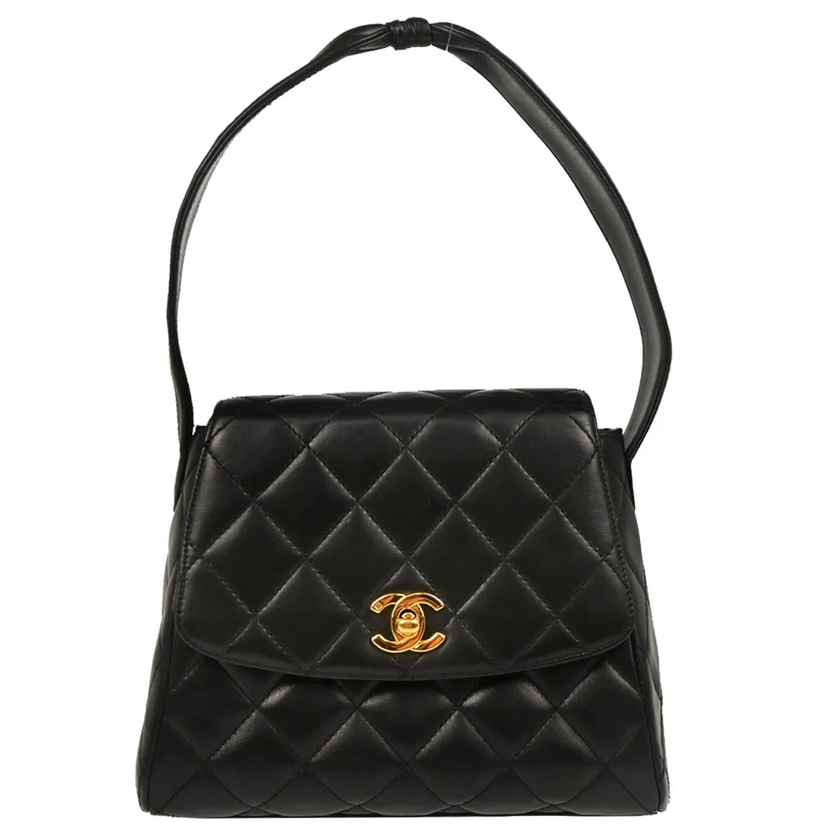 Chanel 1996-1997 Black Lambskin Handbag