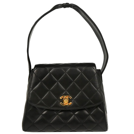 Chanel 1996-1997 Black Lambskin Handbag