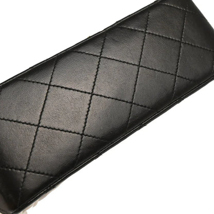 Chanel Black Lambskin Mini Classic Square Flap Shoulder Bag