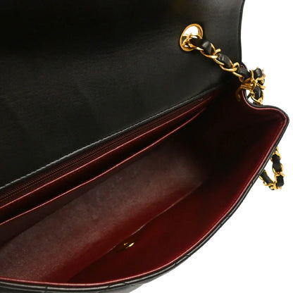 Chanel Black Lambskin Medium Diana Shoulder Bag