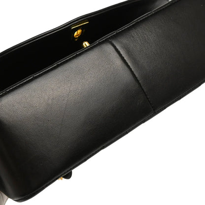 Chanel Black Lambskin Medium Diana Shoulder Bag