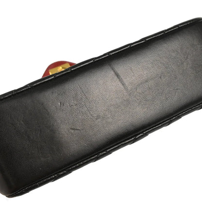 Chanel 1986-1988 Black Lambskin Shoulder Bag