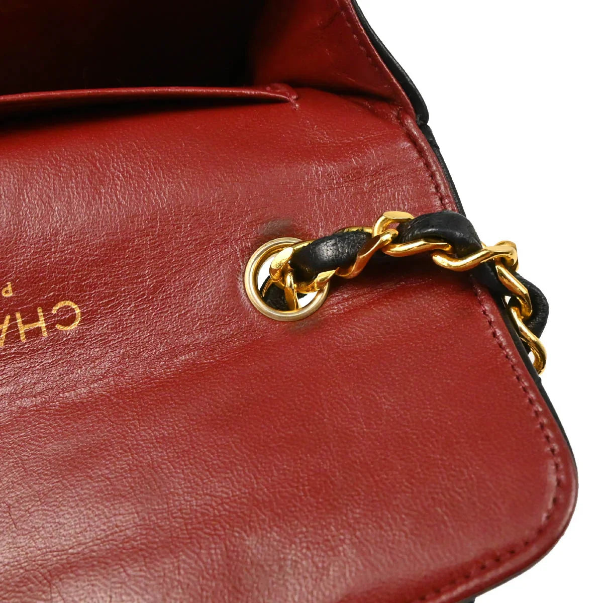 Chanel 1986-1988 Black Lambskin Shoulder Bag