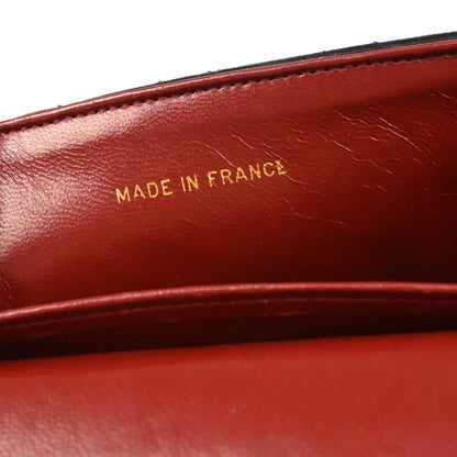 Chanel 1986-1988 Black Lambskin Shoulder Bag