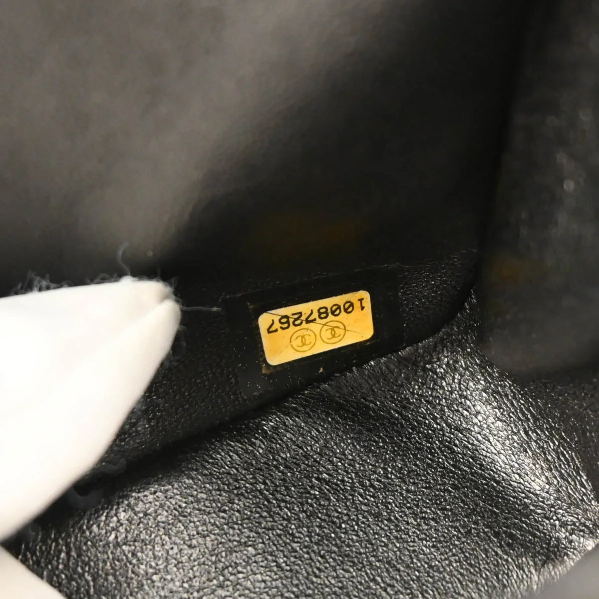 Chanel Black Lambskin East West Shoulder Bag