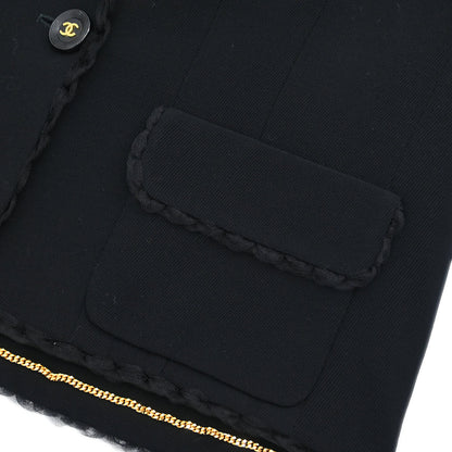 Chanel Setup Jacket Pants Black