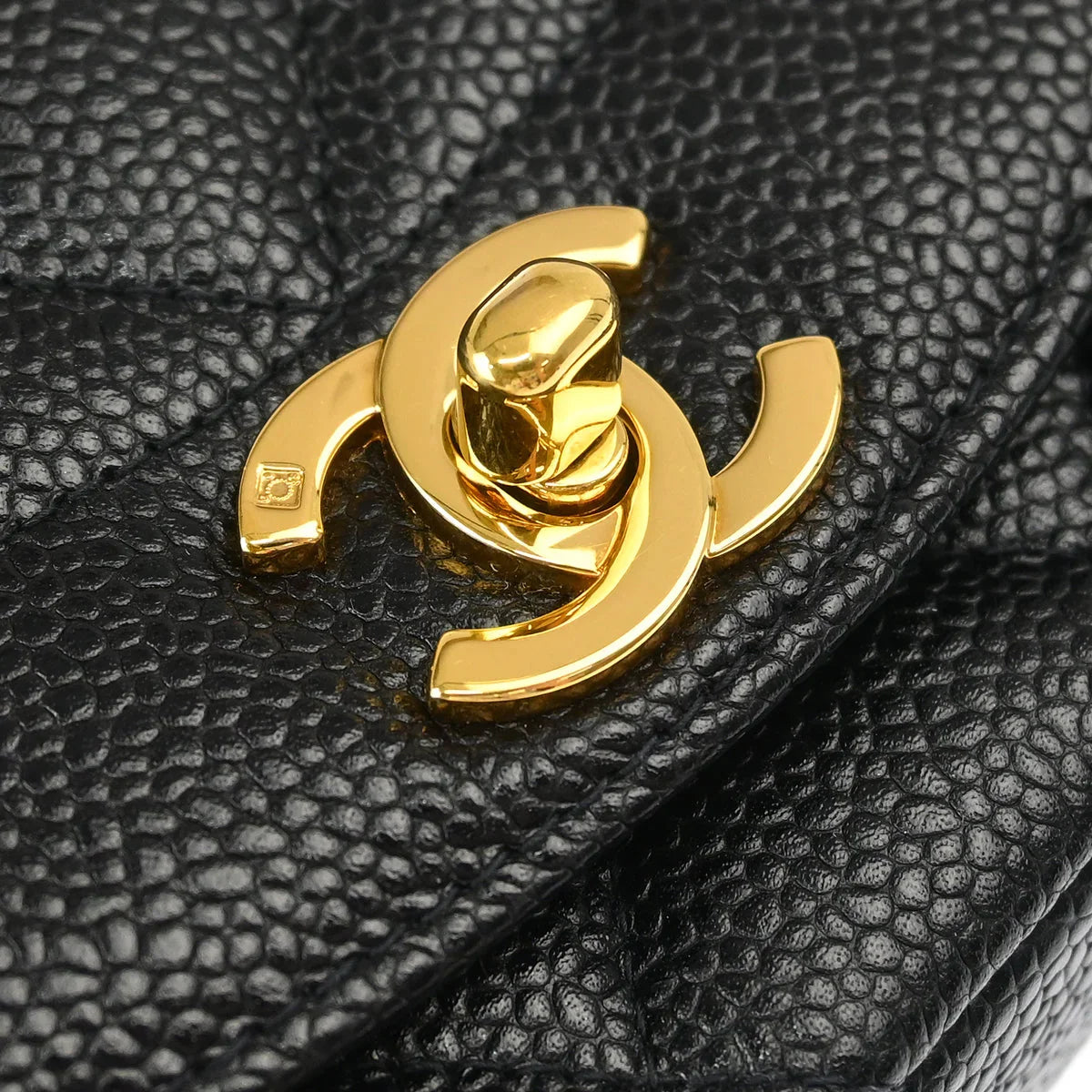 Chanel Black Caviar Small Diana Shoulder Bag