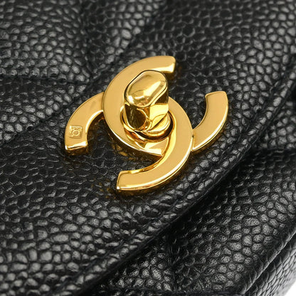 Chanel Black Caviar Small Diana Shoulder Bag