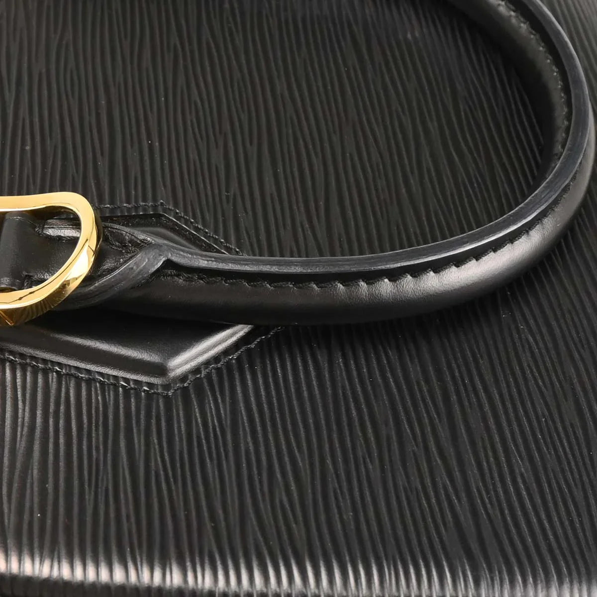 Louis Vuitton 2000 Black Epi Sablon Handbag M52042