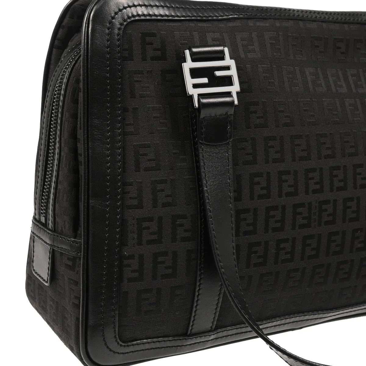 Fendi Black Zucchino Handbag