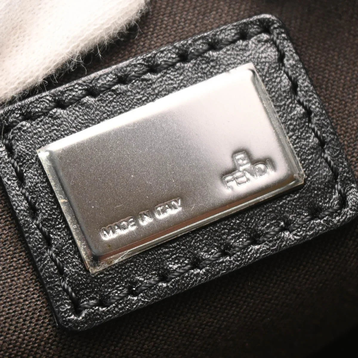 Fendi Black Zucchino Handbag