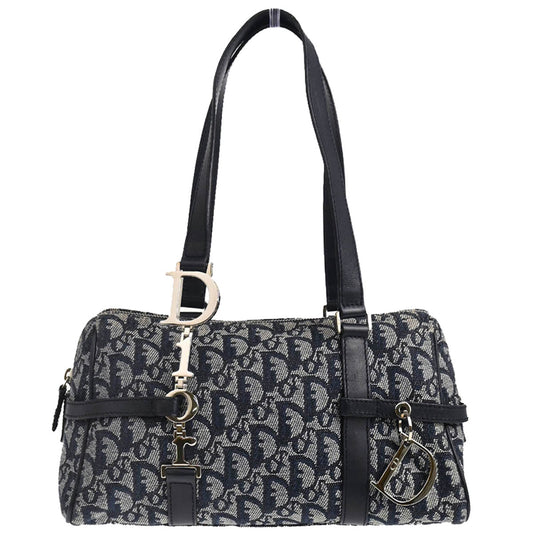 Christian Dior 2004 Navy Trotter Handbag