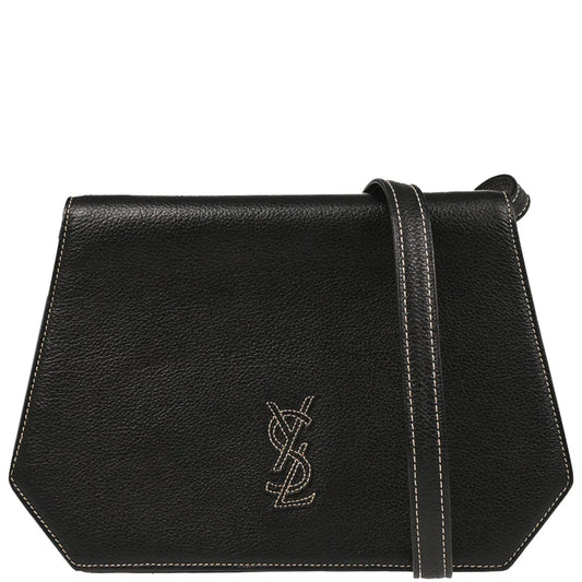 Yves Saint Laurent Black Leather Shoulder Bag