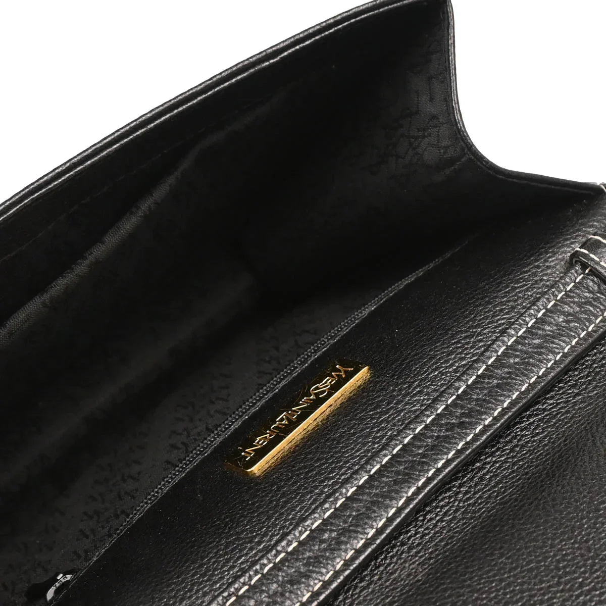 Yves Saint Laurent Black Leather Shoulder Bag