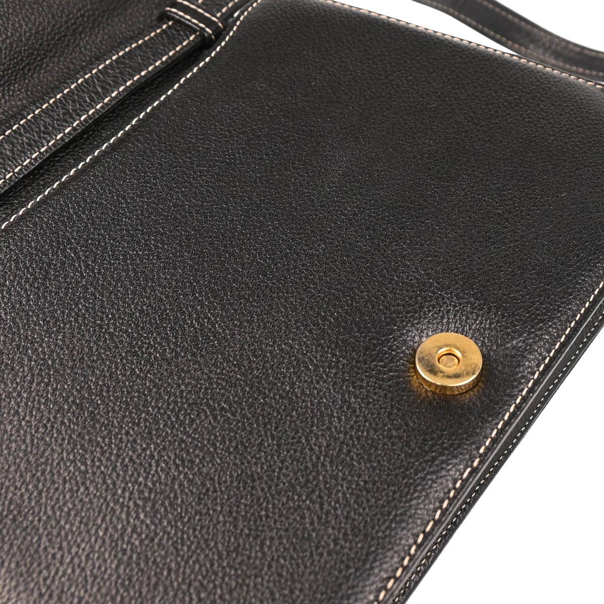 Yves Saint Laurent Black Leather Shoulder Bag