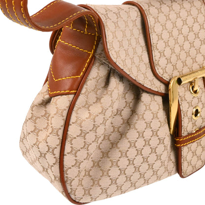 Celine Beige Canvas Macadam Handbag