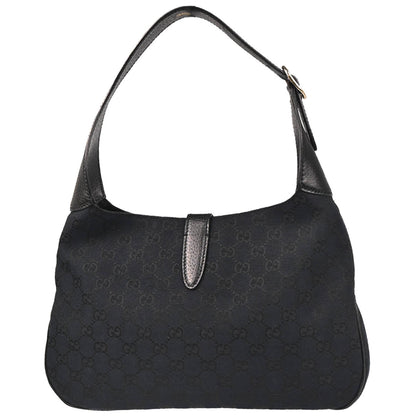 Gucci Black GG Jackie Hobo Handbag