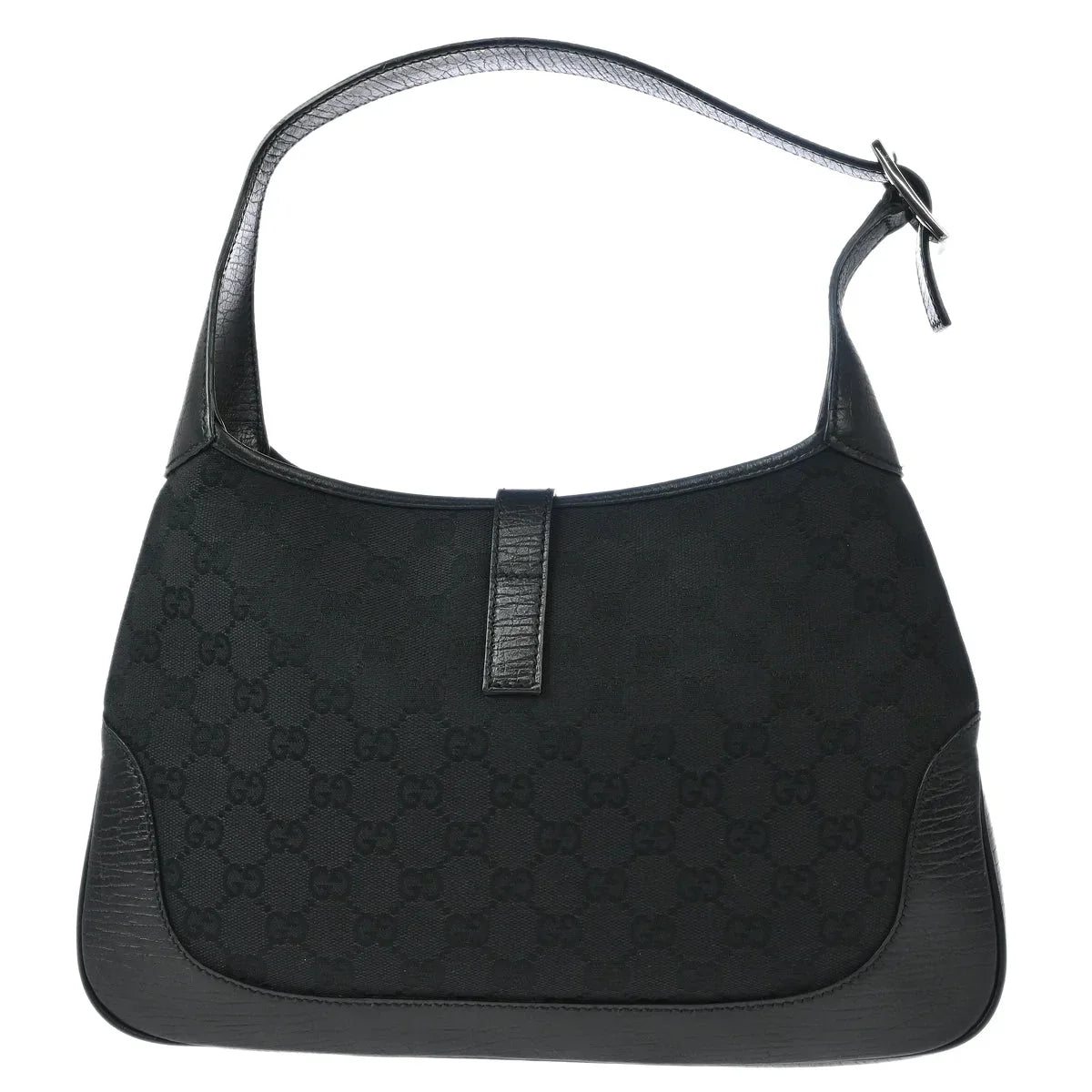 Gucci Black GG Jackie Hobo Handbag