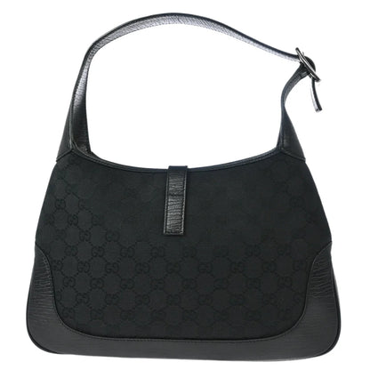 Gucci Black GG Jackie Hobo Handbag