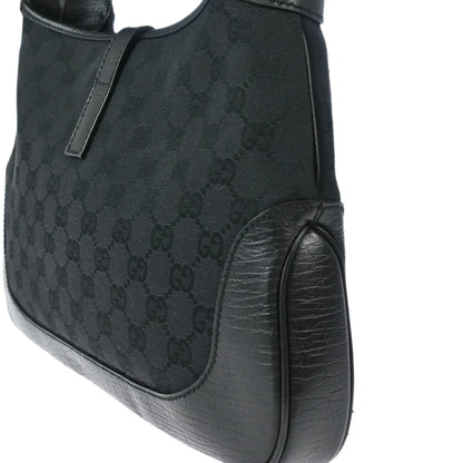 Gucci Black GG Jackie Hobo Handbag