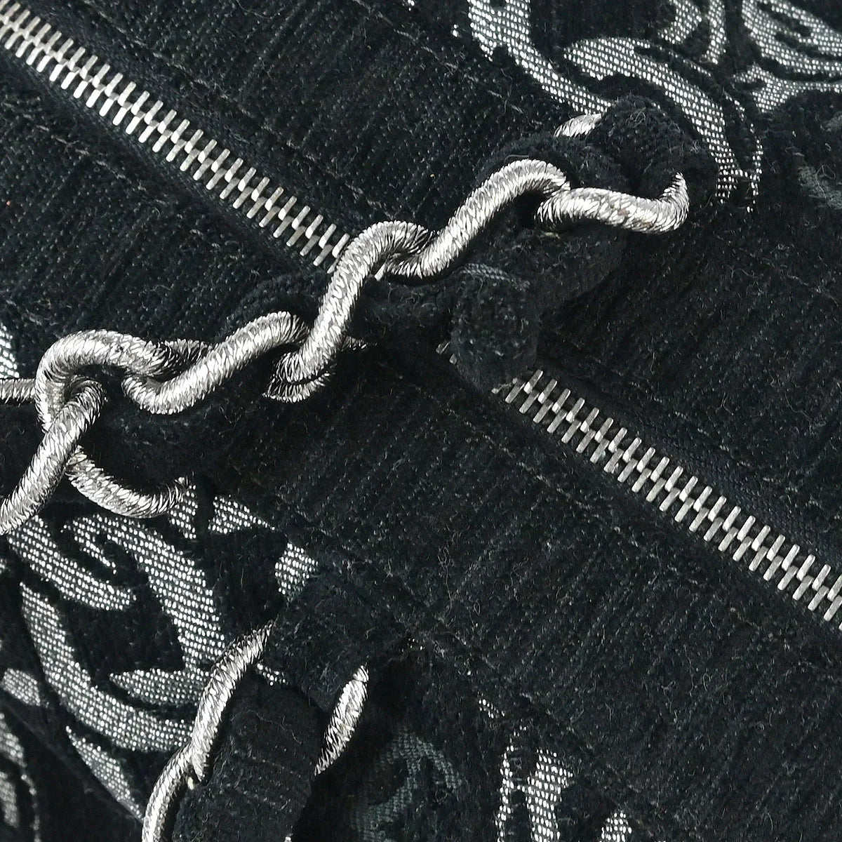 Chanel 2005-2006 Black Velvet Chain Handbag