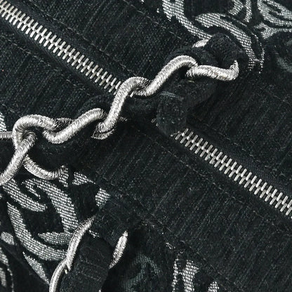 Chanel 2005-2006 Black Velvet Chain Handbag
