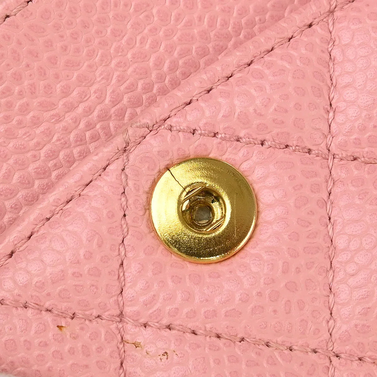 Chanel 2005-2006 Pink Caviar Small Classic Double Flap Shoulder Bag