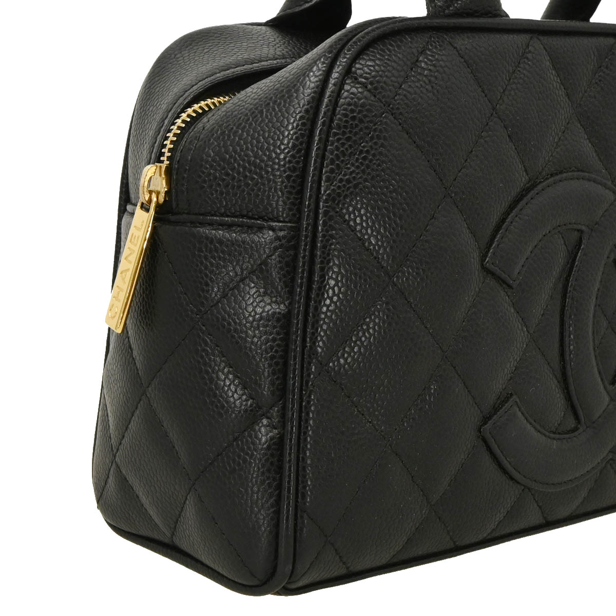 Chanel Black Caviar Bowling Bag