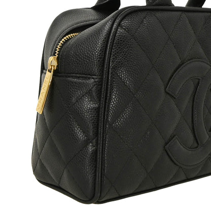 Chanel Black Caviar Bowling Bag