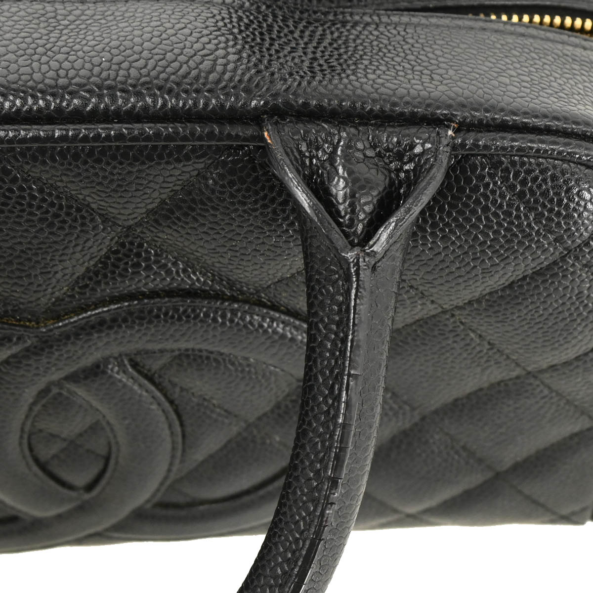 Chanel Black Caviar Bowling Bag