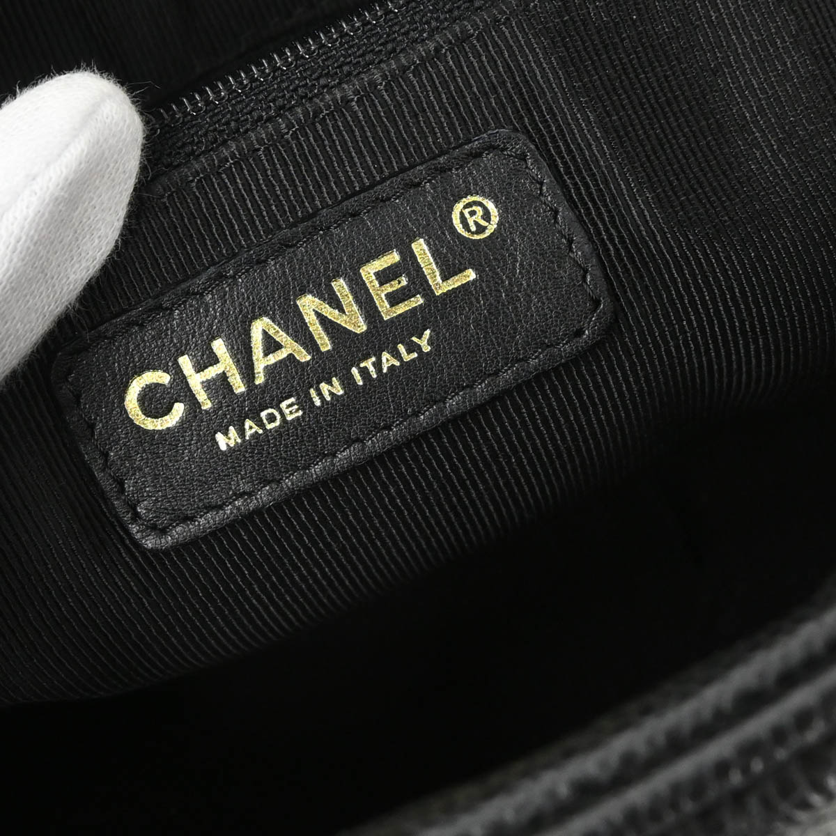 Chanel Black Caviar Bowling Bag