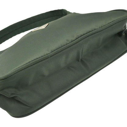 Prada Dark Green Nylon Hobo Handbag