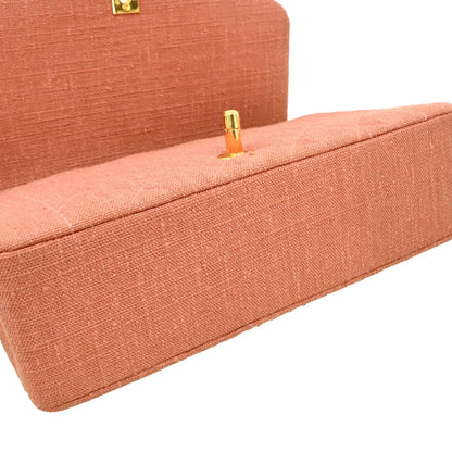 Chanel 1991-1994 Pink Canvas Medium Diana Shoulder Bag