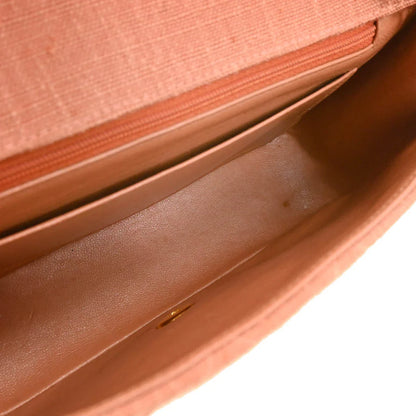 Chanel 1991-1994 Pink Canvas Medium Diana Shoulder Bag