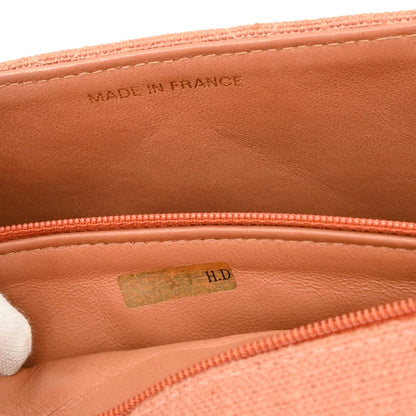 Chanel 1991-1994 Pink Canvas Medium Diana Shoulder Bag