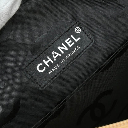 Chanel Beige Calfskin Reporter Bag Cambon Ligne Handbag