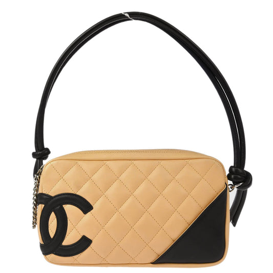 Chanel Beige Calfskin Cambon Ligne Handbag
