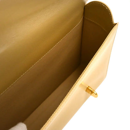 Gucci Beige Leather Bamboo 2way Shoulder Handbag