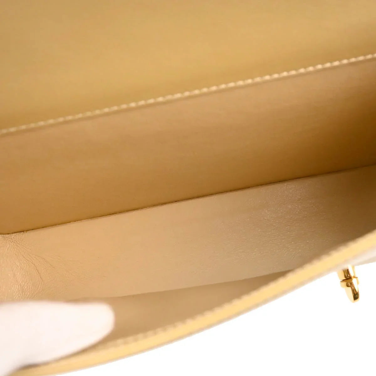 Gucci Beige Leather Bamboo 2way Shoulder Handbag